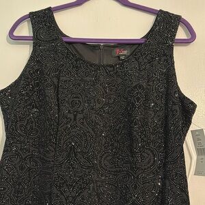 New with tags JM Studio Gorgeous glittery black dress party size 10